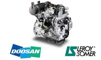 Máy phát điện Động cơ Doosan-Đầu phát Leroy Somer