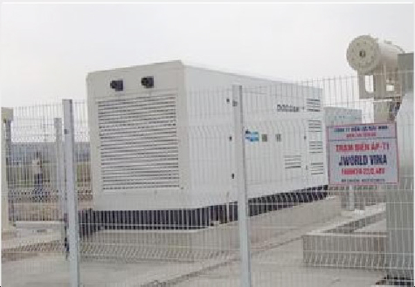 Lắp đặt máy phát điện Doosan cho nhà máy khu công nghiệp tại Bắc Ninh